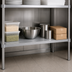Thumbnail image #4 for Quik-Set Solid Flat Shelf, 48 x 24 Inches, Marine Edge, 14-Gauge Galvanized Steel, Gray Epoxy Finish