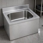 Thumbnail image #3 for Eagle Group F2820-X Floor-Mounted Mop Sink, 304 Stainless Steel, 28 x 20 x 8-Inch Bowl, 16-Gauge Top