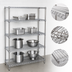 Thumbnail image #3 for Eagle Group 4-Tier Stationary Starter Wire Shelving Unit, 48