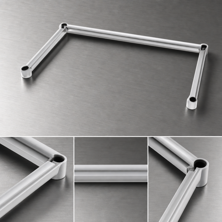 Product image #3 for 3-Sided Channel Frame, 72 x 24 Inches, EAGLEgard Hybrid Epoxy Finish
