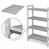 Thumbnail image #3 for Cambro Camshelving Elements XTRA Universal 4-Shelf Vented Shelf Kit, 24 x 54 Inches, Speckled Gray
