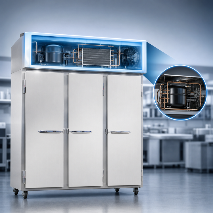 Product image #3 for Continental Refrigerator 3FN Three-Section Standard Depth Reach-In Freezer
