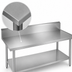 Thumbnail image #3 for Duke 60-Inch x 24-Inch Stainless Steel Work Table with 10-Inch Riser, Marine Edge, and Galvanized Undershelf
