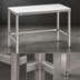 Thumbnail image #3 for Channel Manufacturing 48 x 24 Inch Poly Top Work Table with Stainless Steel Base