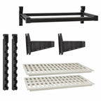 Thumbnail image #4 for Cambro Camshelving® Elevation EWSSK1824V1580 Wall-Mounted Vented Shelf Kit, 18 x 24 Inches, Brushed Graphite
