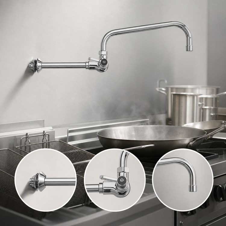 Product image #3 for Fisher Chinese Range Faucet with 10-Inch Swing Spout and Single Control Valve