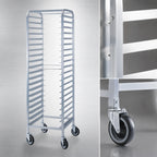 Thumbnail image #3 for Dinex DXP512 Aluminum End-Loading Pan Rack, 12-Tray, 18 x 26-Inch, 5-Inch Slide Spacing