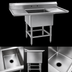 Thumbnail image #3 for Spec-Master FN Series One-Compartment 14-Gauge 304 Stainless Steel Sink with Left Drainboard, 45-1/2 x 27 Inches