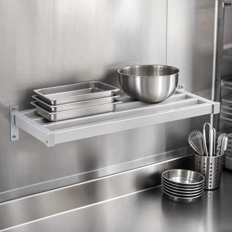 Product image #4 for New Age Adjust-A-Shelf H.D. Series Wall-Mounted Aluminum Shelf, 36" W x 15" D