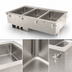 Thumbnail image #3 for Vollrath 3-Well Full-Size Electric Drop-In Hot Food Well Unit with Auto-Fill, Thermostatic Controls, and Marine-Grade Stainless Steel Wells