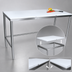 Thumbnail image #3 for John Boos 36-Inch x 36-Inch Reversible Poly Flat Top Trimming Table with Stainless Steel Legs
