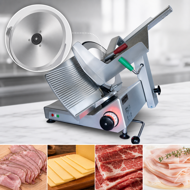 Product image #3 for Bizerba Manual Heavy Duty Illuminated Safety Slicer with 13-Inch Blade, 220V