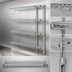 Thumbnail image #3 for Eagle Group 4-Tier Add-On Wire Shelving Unit, 36 x 18 x 74 Inches, Stainless Steel