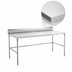 Thumbnail image #3 for Sapphire 60-Inch x 30-Inch 18/430 Stainless Steel Open Base Worktable with 5-Inch Backsplash