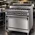 Thumbnail image #3 for Titan JTRHE-4-3-36C 36-Inch Heavy Duty Gas Range with 7 Open Burners and Convection Oven