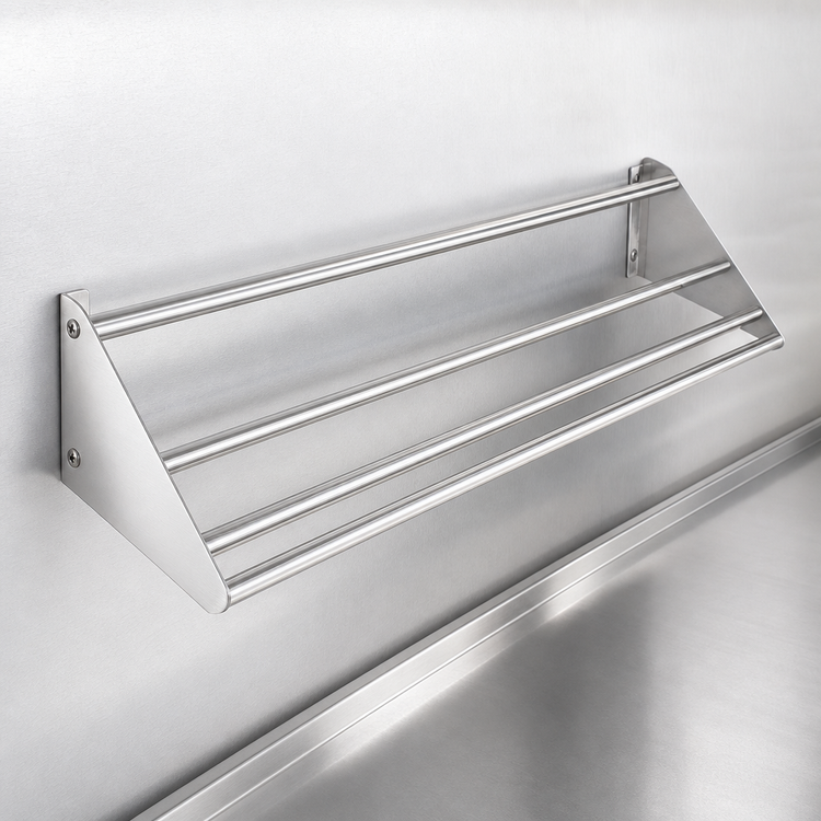 Product image #3 for Serv-Ware 42-Inch Wall-Mounted Tubular Slant Rack