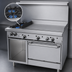 Thumbnail image #3 for Garland G Starfire Pro Series 48-Inch Gas Restaurant Range with 2 Open Burners, 36-Inch Griddle, Standard Oven and Storage Base