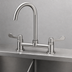 Thumbnail image #3 for Equip 8-Inch Deck Mount Mixing Faucet with 5-9/16-Inch Swivel Gooseneck and Wrist Handles