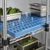 Thumbnail image #3 for QuadPlus 72-Inch x 18-Inch Louvered Blue Polymer Shelf Mat with QuadTruss Wire Frame