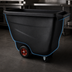 Thumbnail image #3 for Rubbermaid Commercial Structural Foam Tilt Truck, Standard Duty, 1 Cubic Yard, 1250 lb. Capacity, Black