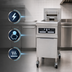 Thumbnail image #3 for Frymaster RE17 High Efficiency Electric Floor Fryer, 50 lb. Open Pot