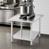 Thumbnail image #3 for Winco 24-Inch Stainless Steel Equipment Stand for Mixers and Slicers with Galvanized Undershelf