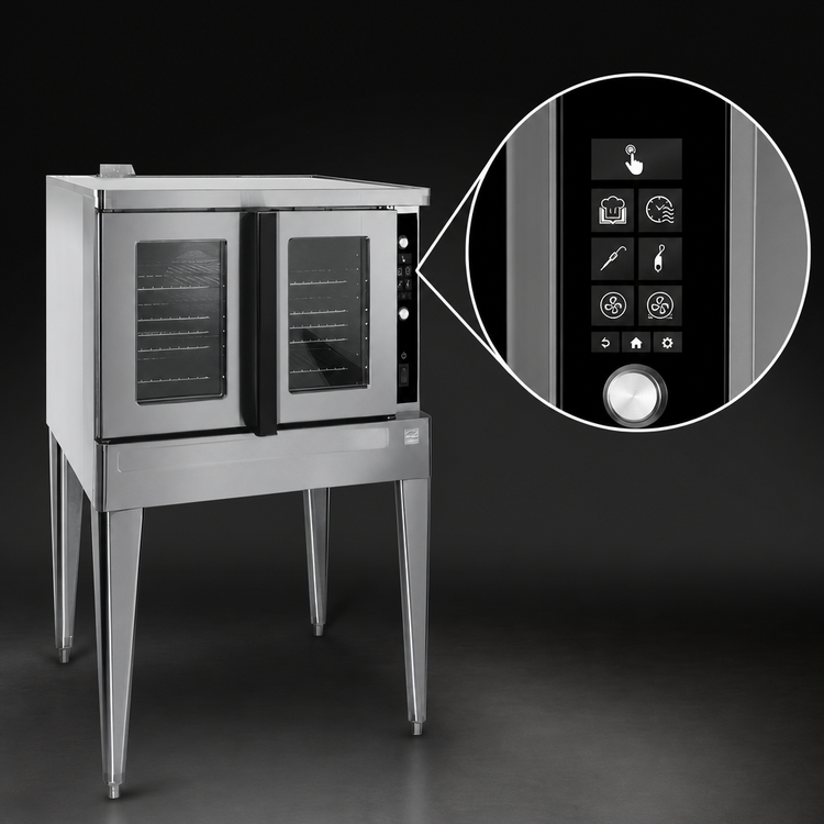 Product image #3 for Blodgett Premium Series DFG-100-ES Full-Size Standard Depth Single-Deck Dual Flow Gas Convection Oven