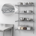 Thumbnail image #3 for Eagle Group 4-Tier Add-On Wire Shelving Unit with QuadTruss, 60W x 18D x 63H, Chrome-Plated