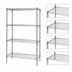Thumbnail image #3 for Quantum 36 Inch W x 24 Inch D x 54 Inch H Stationary Wire Shelving Starter Kit, 4-Shelf, 304 Stainless Steel