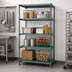 Thumbnail image #3 for Quantum Stationary 4-Tier Wire Plastic Mat Shelving Unit, 24