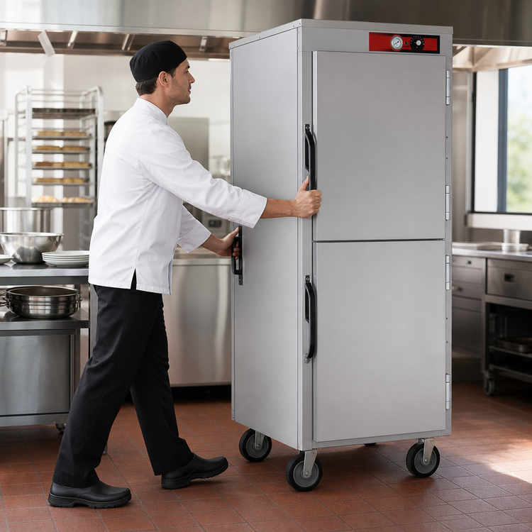 Product image #4 for Institutional Series Mobile Heated Holding and Transport Cabinet, 13 Full-Size Sheet Pan Capacity