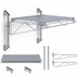 Thumbnail image #3 for Quantum Wall-Mount Cantilever Single Shelf Kit, 72 x 18 Inches, Gray Epoxy Antimicrobial Finish