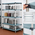 Thumbnail image #3 for MetroMax Q 4-Shelf Stationary Starter Polymer Shelving Unit, 42W x 18D x 63H