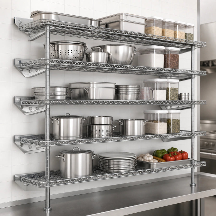 Quad-Truss Open Wire Shelves