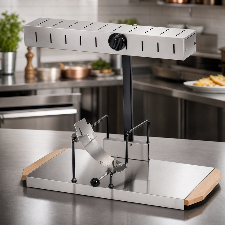 Product image #3 for Louis Tellier ALPAGE Countertop Raclette Cheese Melter with Knife, Stainless Steel