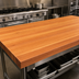 Thumbnail image #3 for Boos Block American Cherry Edge Grain Kitchen Countertop, 96 x 36 x 2-1/4 Inches, Varnique Finish