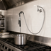 Thumbnail image #3 for Fisher Wall-Mount Pot Filler Faucet with Single Control Valve, 60-Inch Hose, and Vacuum Breaker