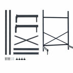 Thumbnail image #3 for Metro SmartLever SM862448-KIT Cantilevered Steel Shelving Starter Kit, 48"W x 24"D Shelves, 86"H