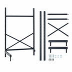 Thumbnail image #3 for Metro SmartLever SM862142-KIT Stationary Cantilevered Shelving Base Kit, Epoxy-Coated Steel, 42"W x 21"D Shelves, 86-3/8"H