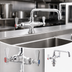 Thumbnail image #3 for BK Resources OptiFlow Heavy Duty Deck Mount Dual Valve Pantry Faucet with 10-Inch Swing Spout