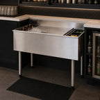 Thumbnail image #3 for Eagle Group 1800 Series B3CT-18-7 Modular Underbar Cocktail Unit with 7-Circuit Cold Plate and 8-Inch Insulated Ice Bin, 8 Bottle Wells