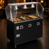 Thumbnail image #3 for Vollrath 2-Series Affordable Portable Deluxe 4-Well Mobile Hot Food Station with Buffet-Style Breath Guard and Enclosed Storage Base