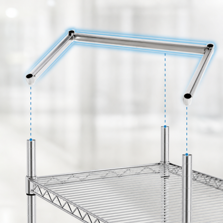 Product image #3 for Eagle Group 3-Sided Stainless Steel Channel Frame, 21 x 72 Inches