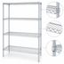 Thumbnail image #3 for EAGLEbrite 4-Tier Wire Shelving Starter Unit with QuadTruss Shelves, 60