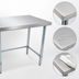 Thumbnail image #3 for BK Resources Stainless Steel Work Table, 30 x 24 Inches, Flat Top, Open Base