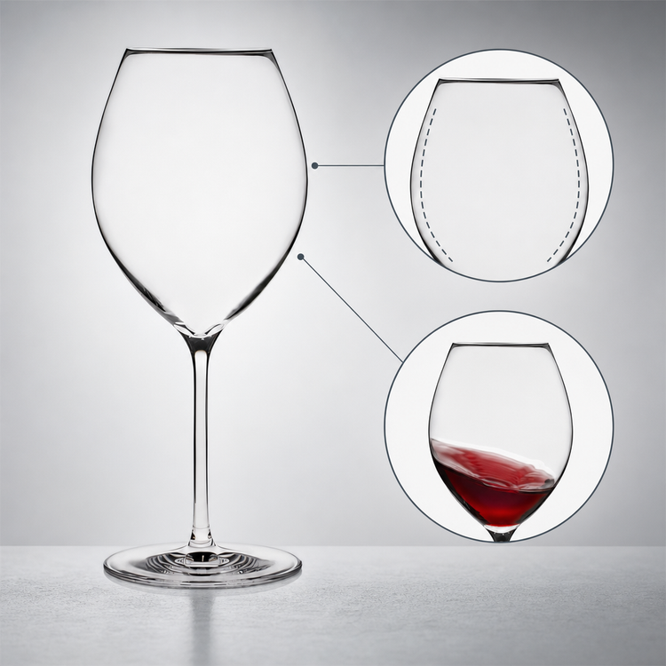 Product image #4 for Flavor First Creamy & Silky 21 oz All Purpose Stemmed Wine Glass