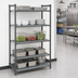 Thumbnail image #3 for Cambro Camshelving Basics Plus 21 x 42 x 84-Inch 5-Tier Vented Starter Shelving Unit