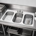 Thumbnail image #3 for Eagle Group Three-Compartment Self-Rimming Drop-In Sink, 304 Stainless Steel, 16 x 20 x 13-1/2 Inch Bowls