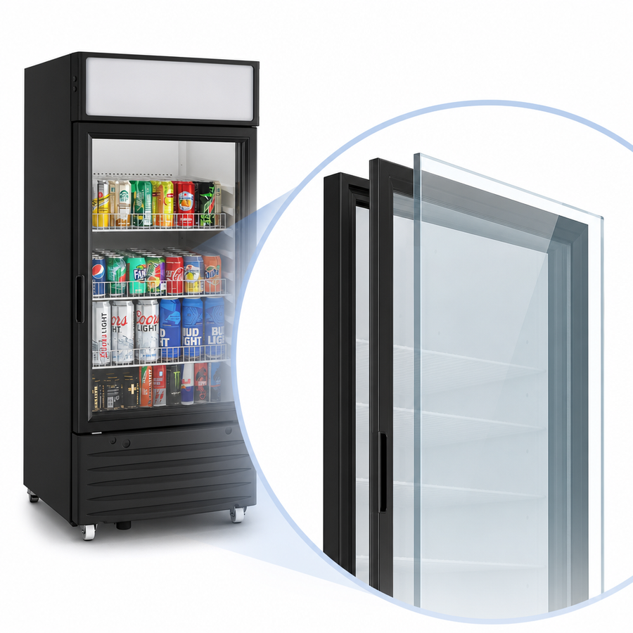 Double-Paned Tempered Glass Door