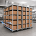 Thumbnail image #3 for Metro qwikTRAK Double Deep High-Density Track Shelving Stationary Intermediate Unit Kit, Stainless Steel, 74-Inch Posts